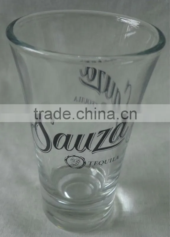 Round bottom tequila shots glass