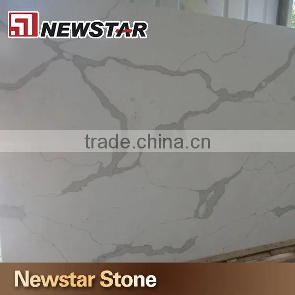 Popular marble quartz calacatta white quartz