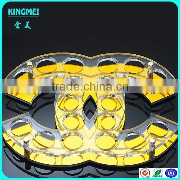 Round shape acrylic wine rack & lucite beer cup stand holder & wine display stand