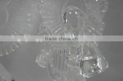 Dongguan acrylic LED christmas angel hold a musical instrument