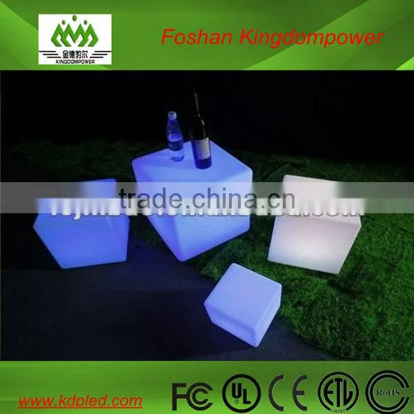 flashing led coffee cube with remote control