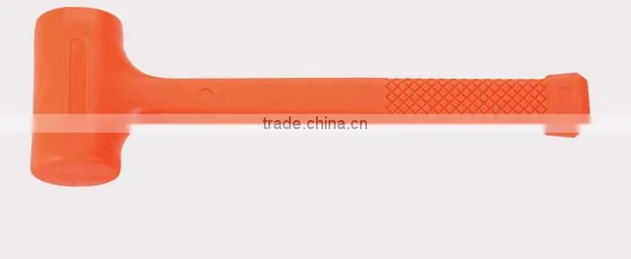 Red dead blow rubber hammer