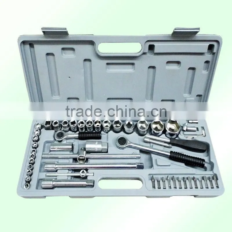 D6001-3 TS-0702 52pcs 1/4'&1/2" dr. 24pcs socket tool wrench/spanner set