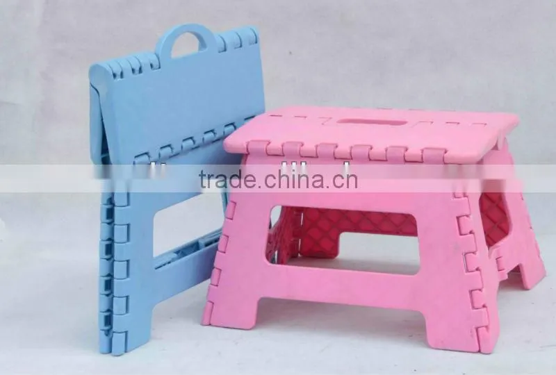 Amazing printing plastic stacking folding stool in home / kitchen/living room