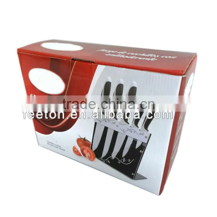 6PCS non-stick coating knife set