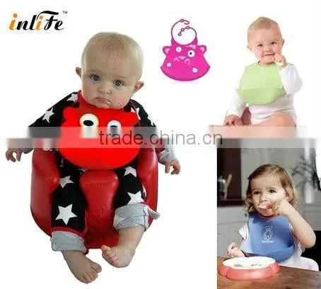 Water-Resistant Silicone Baby Bib for Drop Food Collect