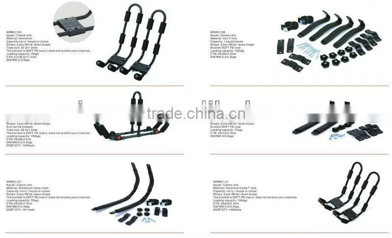 WINKC106 Kayak carrier for carring 2 canoes/kayaks