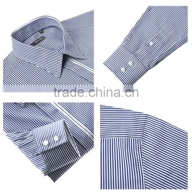 Superior pinstripes trendy mens dress shirts