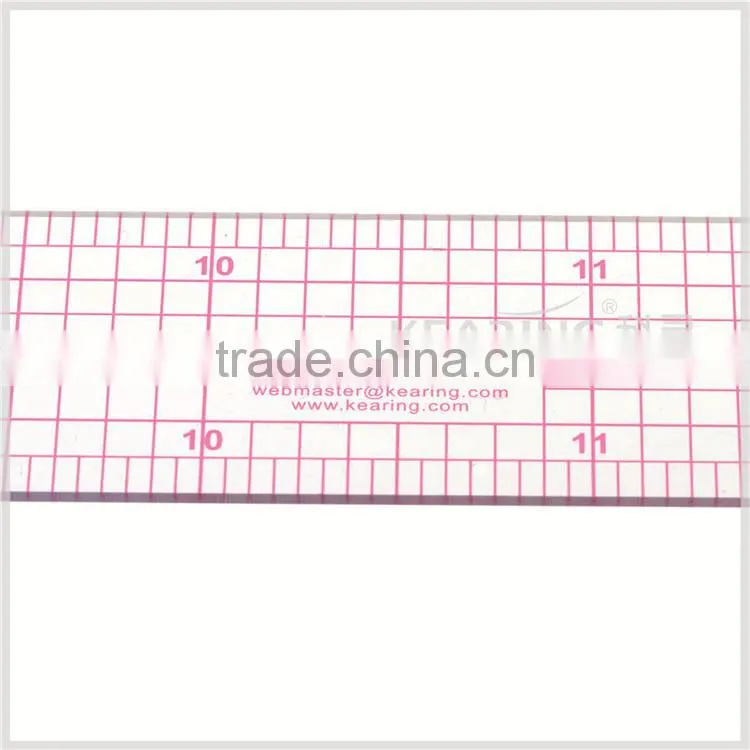Good sell fashion design Straight plastic 1"*12" Fashion design Ruler in sanwich line#B-60
