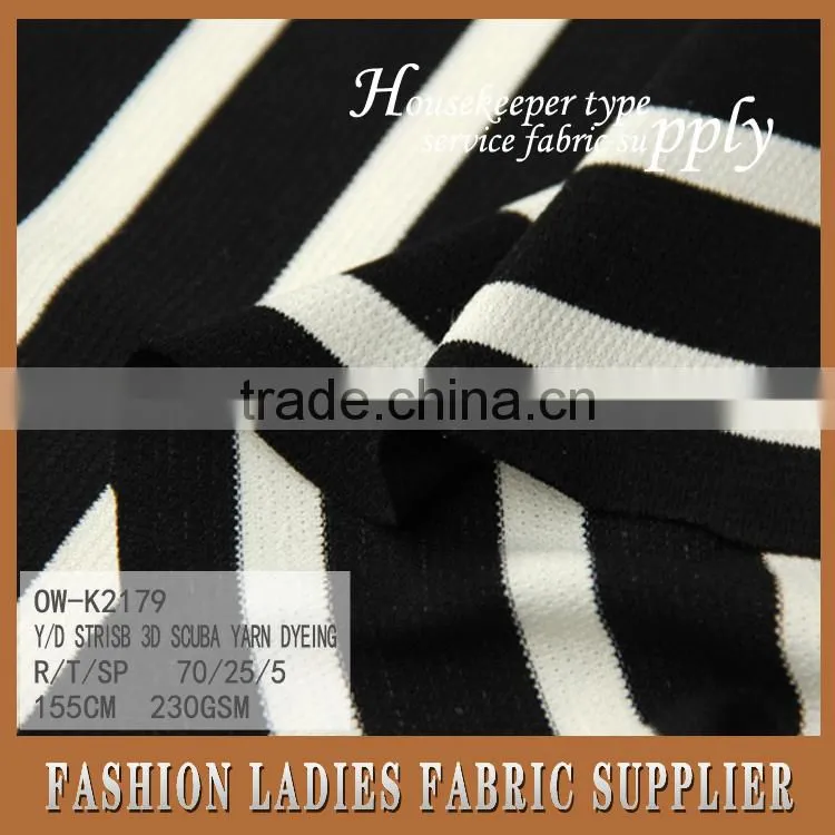 Y/D stripe 3D scuba yarm dyeing,wholesale for used clothing
