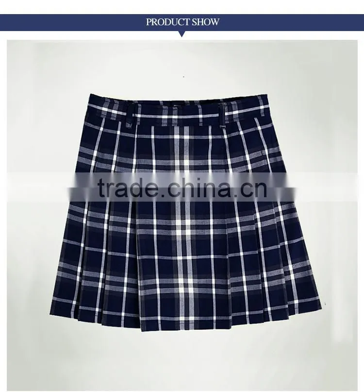 The British girls' Plaid skirt Scotland Pleated skirt student uniform skirt custom