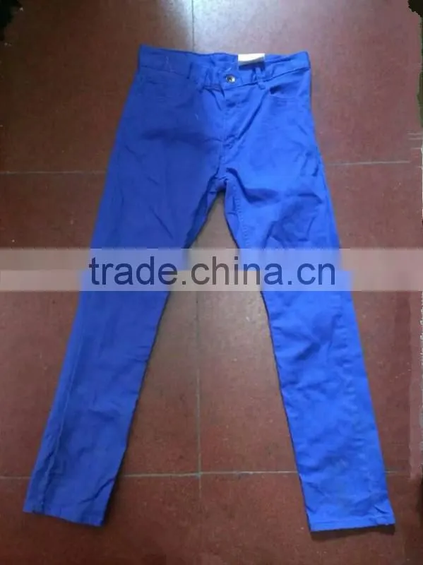 Yiwu high quality garments brand kids pants clearance