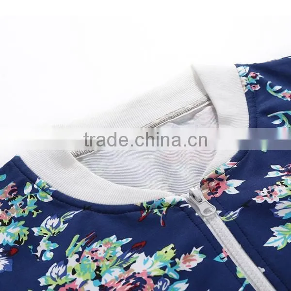 2016New wholesale printed women sports hoodies suit