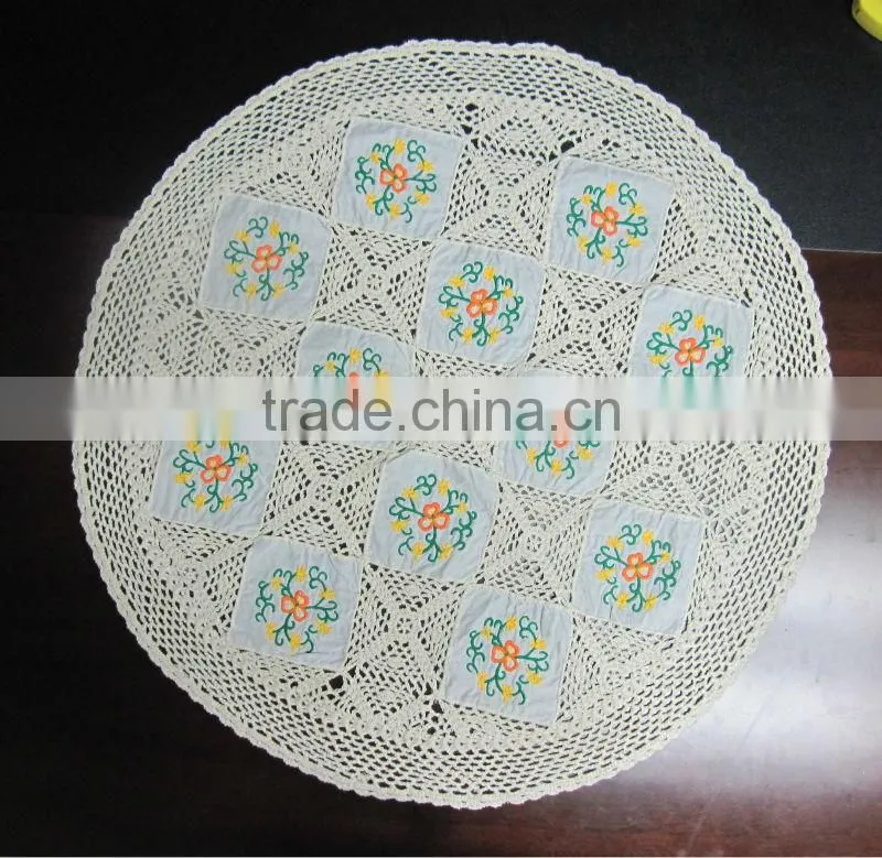 machine mace crochet brilliant cotton lace doilies