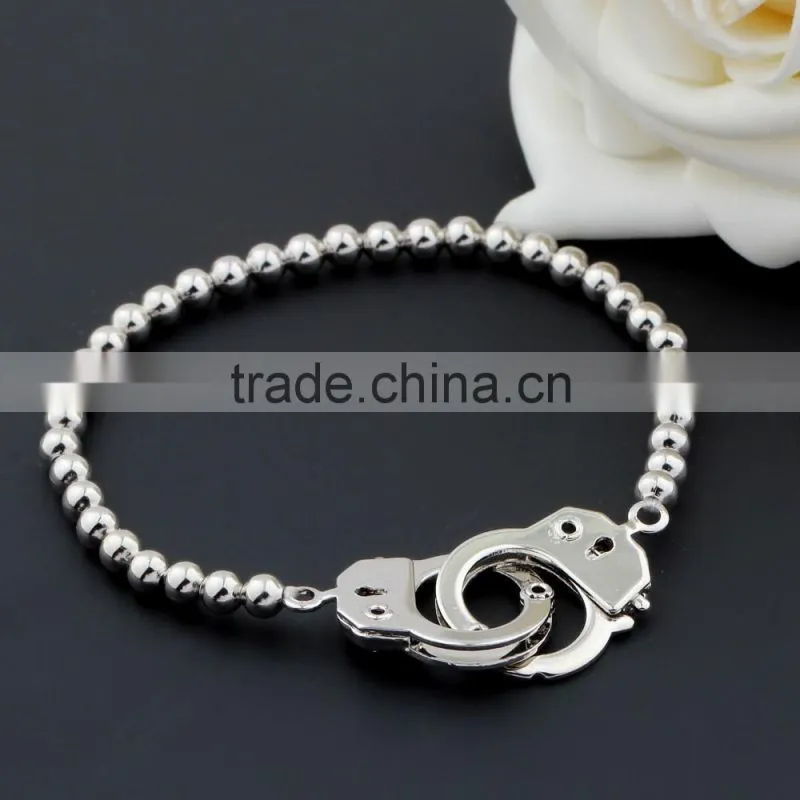 2016 fashion couple bracelet unique design couple handcuffs bracelets high end for valentine gift