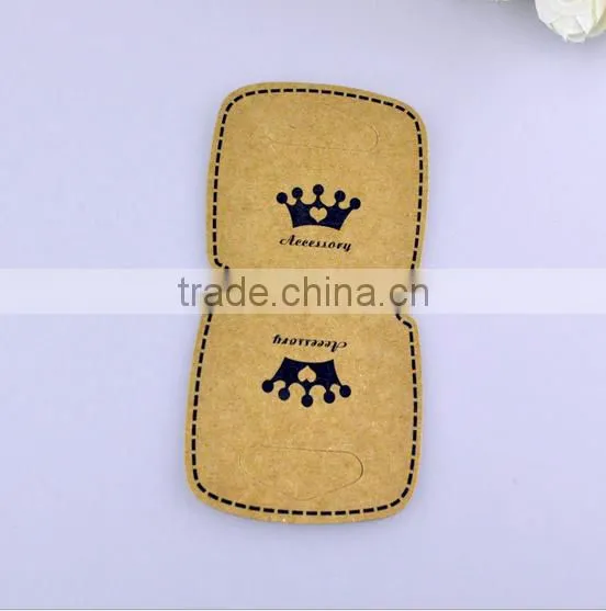 2017 Foldover card Jewelry Packaging&Display Type Paper cardboard folding display card with hot stamp logo