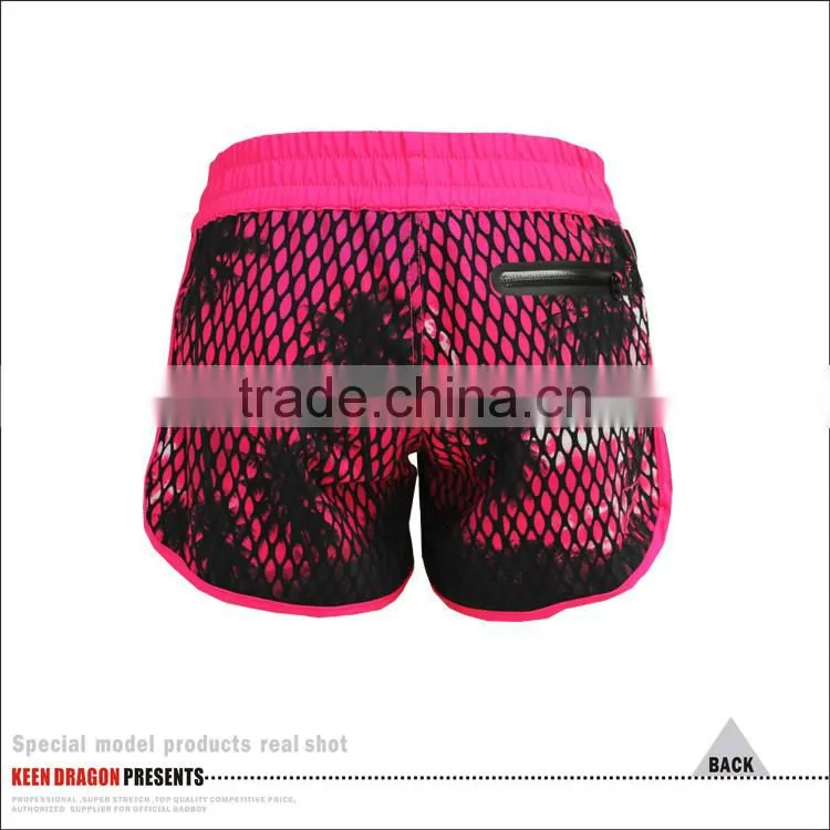 WHOLESALE WOMAN MMA SHORTS BLACK AND PINK