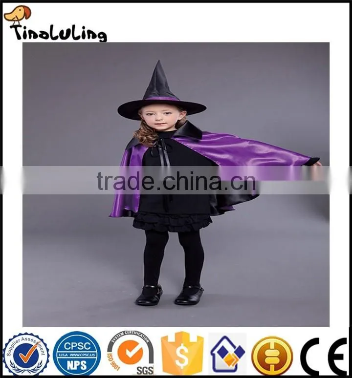 Children Witch Cloak Cosplay Halloween Cloak Children's Day Halloween Performance Cloak