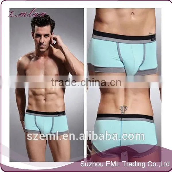 Men custom modal comfortable u convex pouch boxer underwear