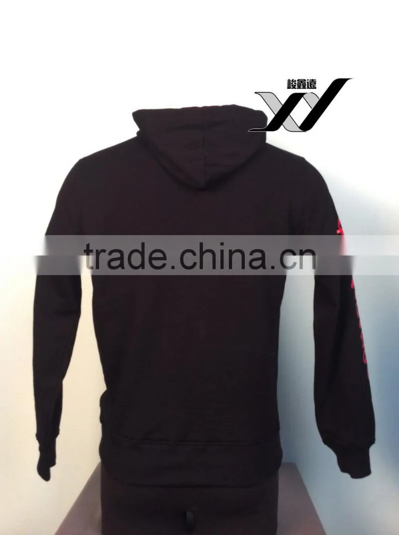 black custom men hoodie 2015 fashion printing