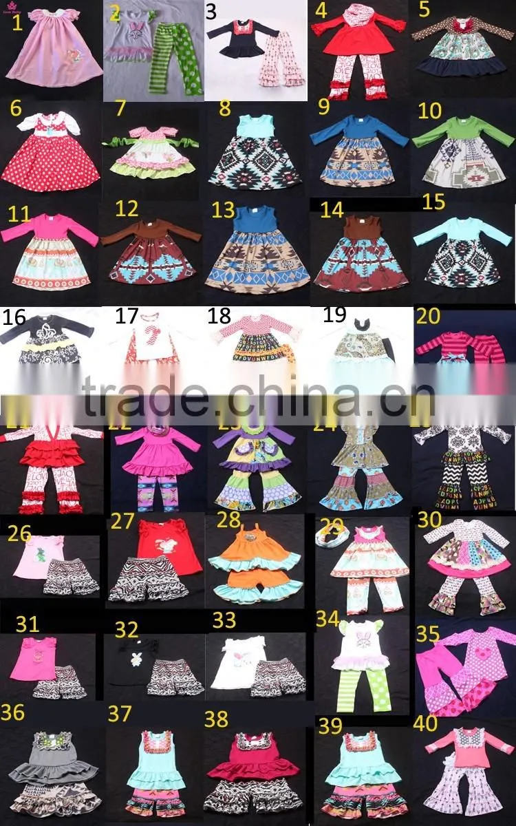 Wholesale High Quality Knit Cotton Hollow-mas Pumpkin Outfits Swing Top set Outfit LBYTZ001-111