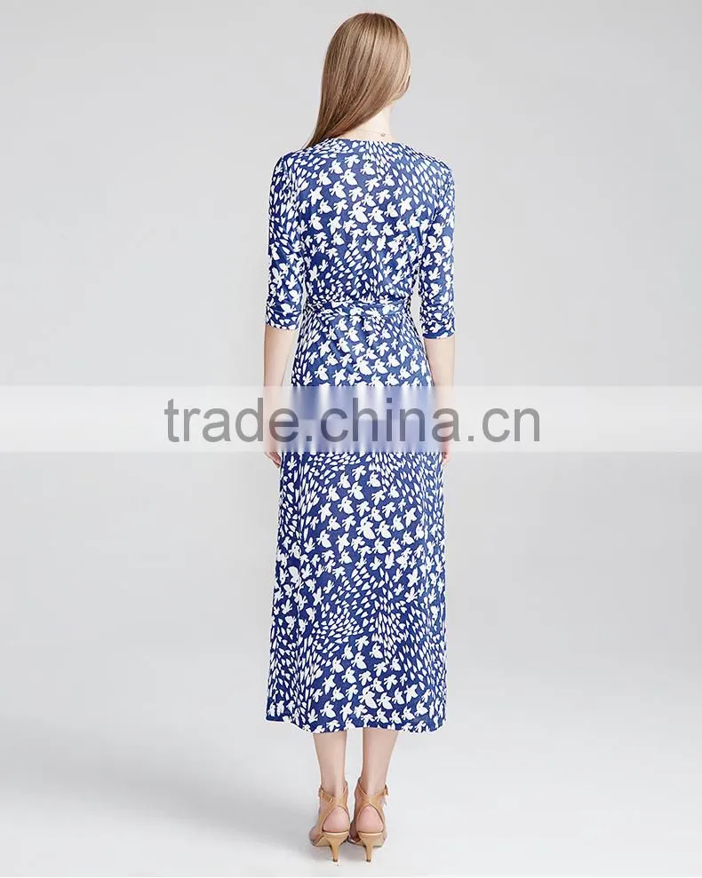 Z&M Women's 2017 New Fashion dress Silk dress Dress dress