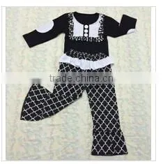 baby girl stripe giggle moon remake boutique outfits children spring easter floral cotton dress pants ruffles clothing set