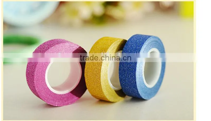 1.5cm*10m multicolor Glitter Washi Tape for DIY
