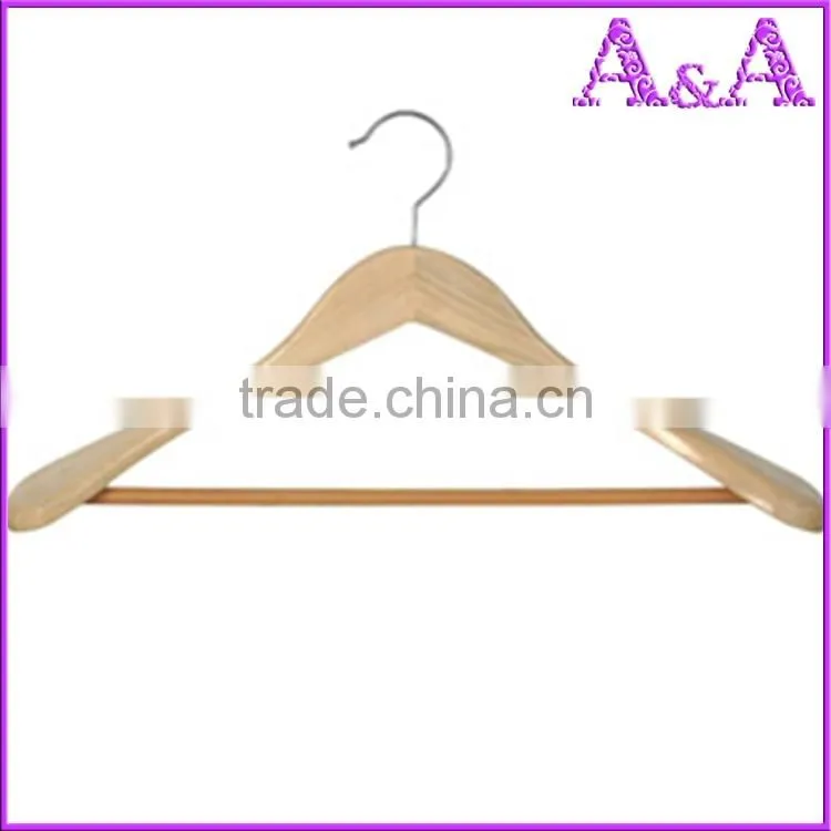 Wooden clothes hanger