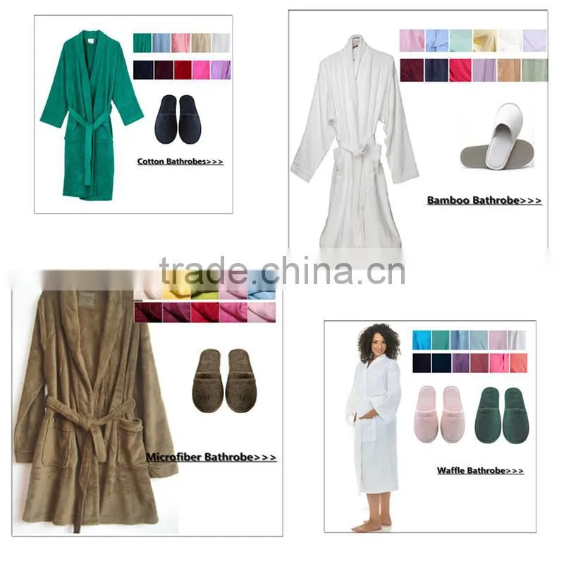 Thicken women cotton robes healthy gift robe set terry thicken robes for winter