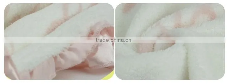Wholesale Quaility Soft Coral Fabric Baby Blanket