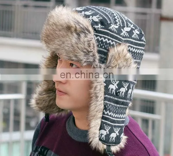 Hot Sale Unisex Earflap Russian Winter Hat