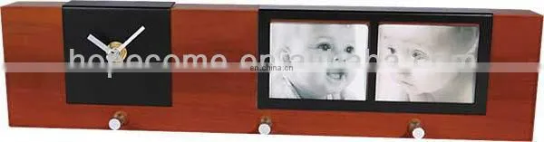 (W2907) Handmade wooden art crafts table clock