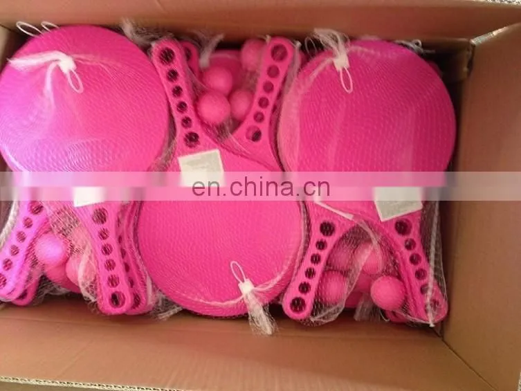 Beach racket with PVC ball and new design racket beach for HDF beach racket set