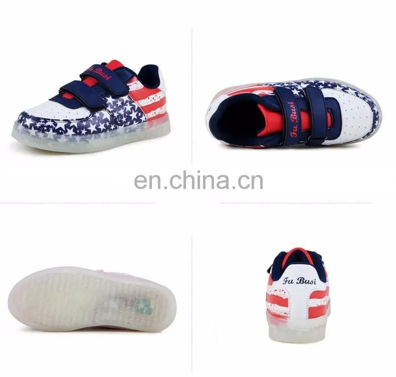 Wholesale kids shoes children's yeezy glowing shoes 2016