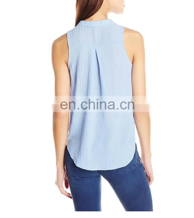 High quality hot sale ladys wholesale split V neck