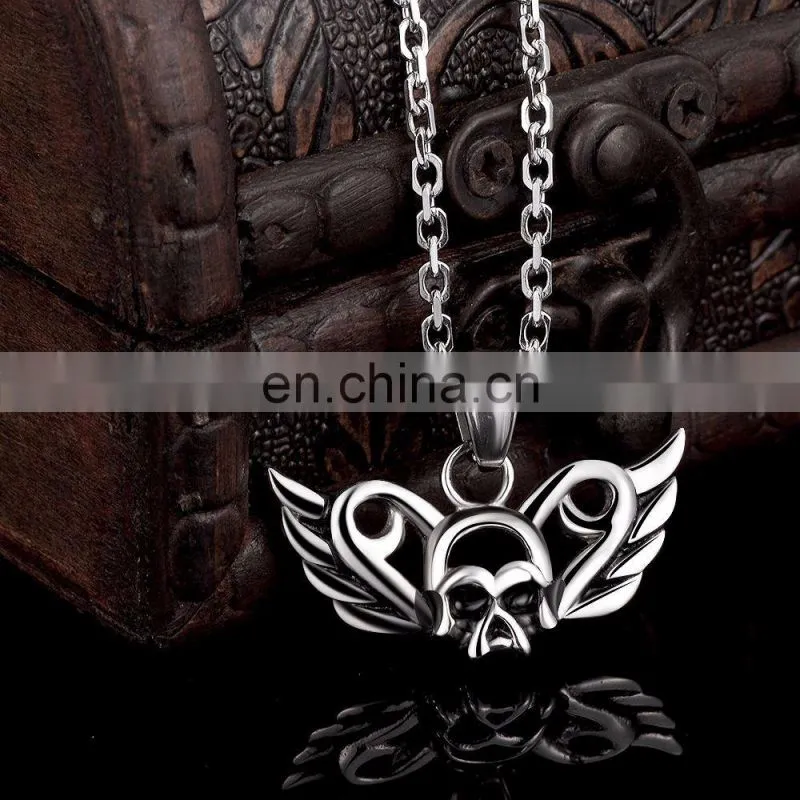 2017 Stainless Steel Skull Pattern Necklace Chain for Men