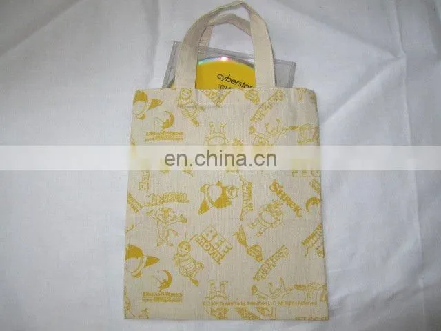 100% cotton durable grey cloth printing bag