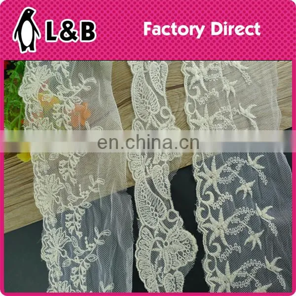 wholesale new design embroidery cotton chemical tulle lace