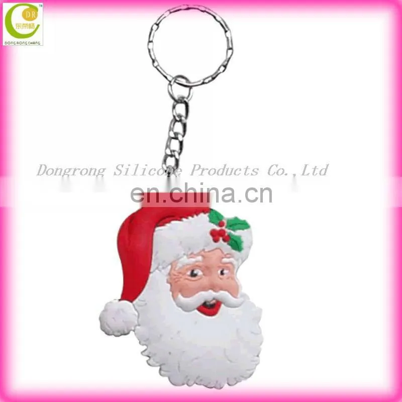 Lovely promotinal gifts 3d silicone rubber elephant keychain