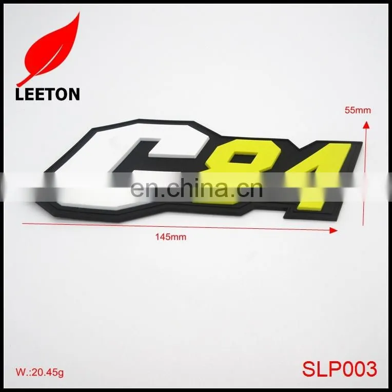 Factory custom colors rubber PVC label patches
