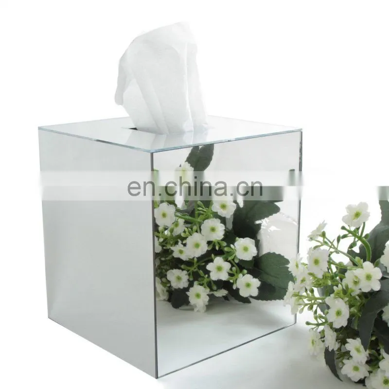 wholesales cheap sliver tissue paper box plastic packaging
