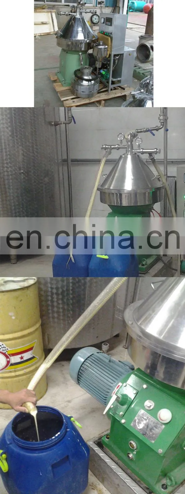 GYC automatic discharge small 500L/H disc dairy milk fat cream separator