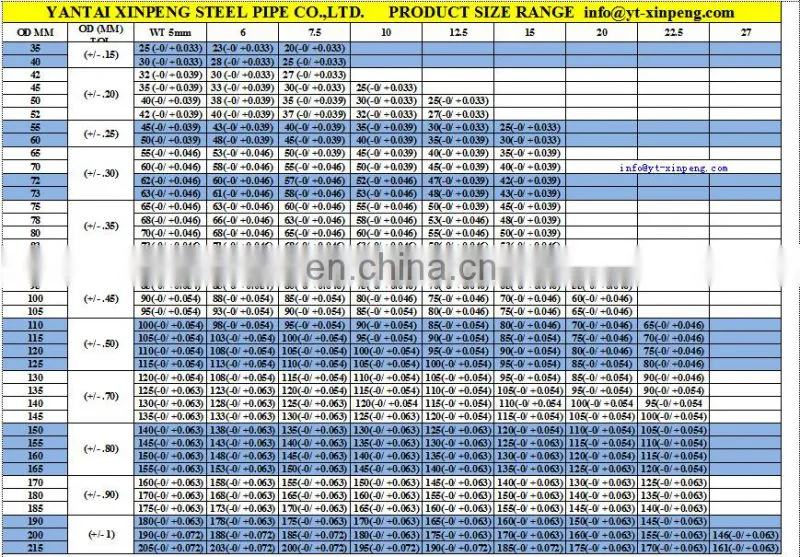 Fork spring using CK45 E355 BKS hydraulic cylinder honed tube