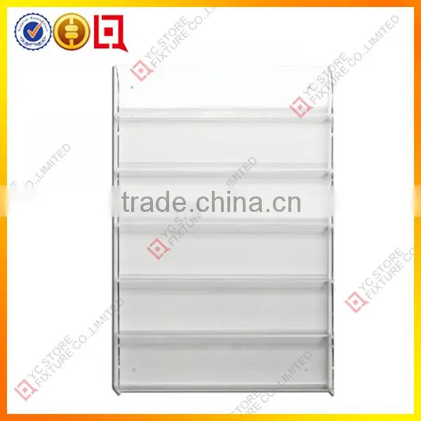 Clear acrylic custom wall nail polish rack display