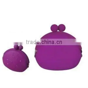 attractive lady cheapest mighty purse fancy silicone coin purse for pocket