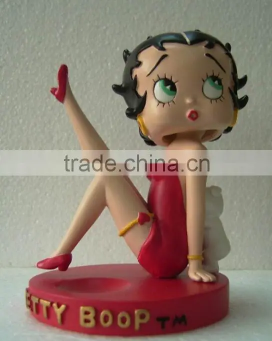 promotional wholesale silver sexy pose betty boop figurines