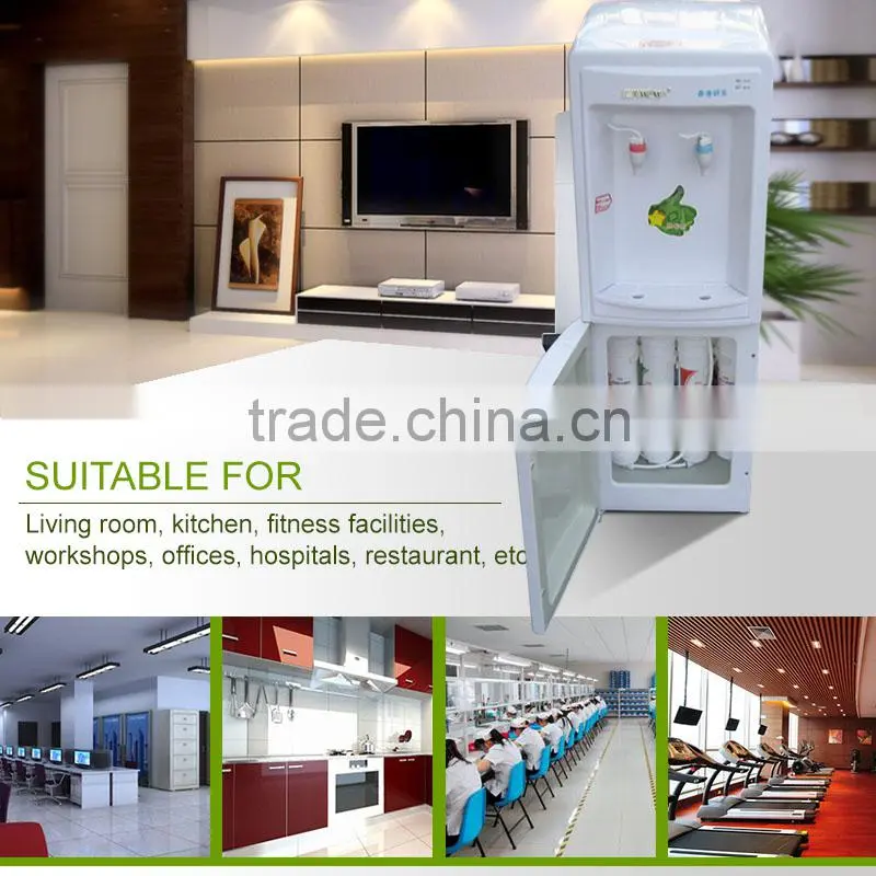 Bottled floor standing water dispenser with sterilize cupboard cold and hot water dispenser
