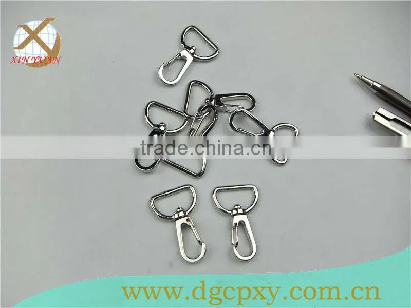 nickel swivel bolt chian snap hook for bags