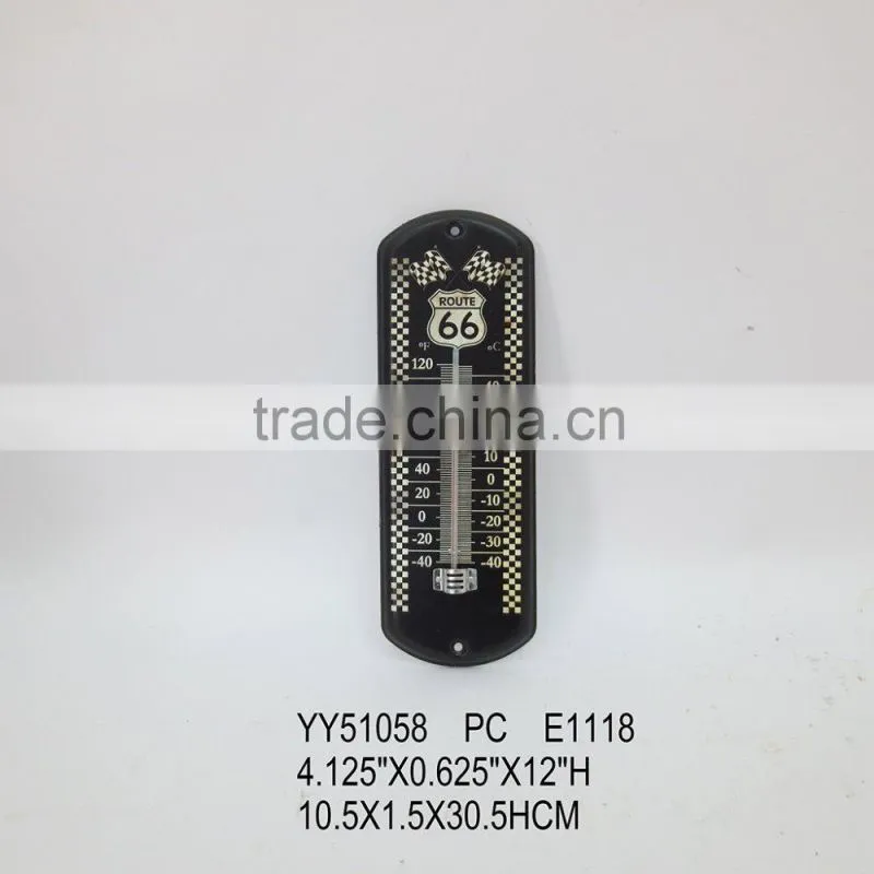 Beer design metal thermometer for wall, cheap tin thermomether